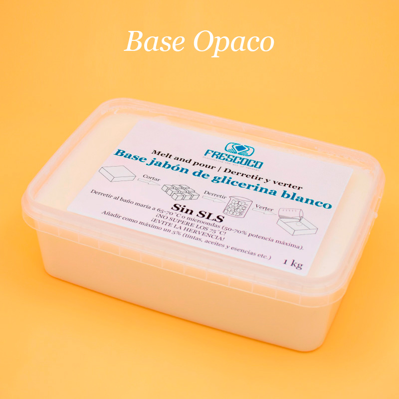 Base de glicerina branca opaca 1 kg SEM SLS