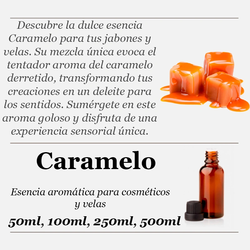 Essência aromática de caramelo
