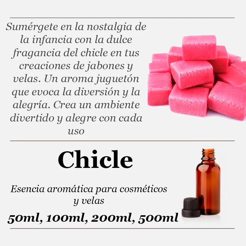 Chiclete essência aromática