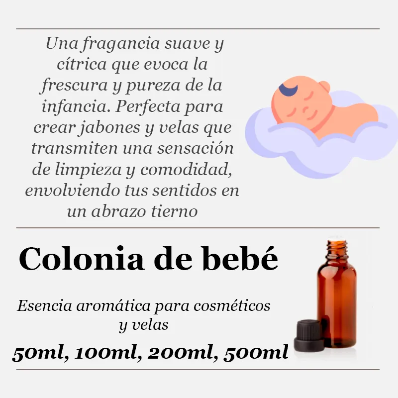 Colônia de Bebê essência aromática