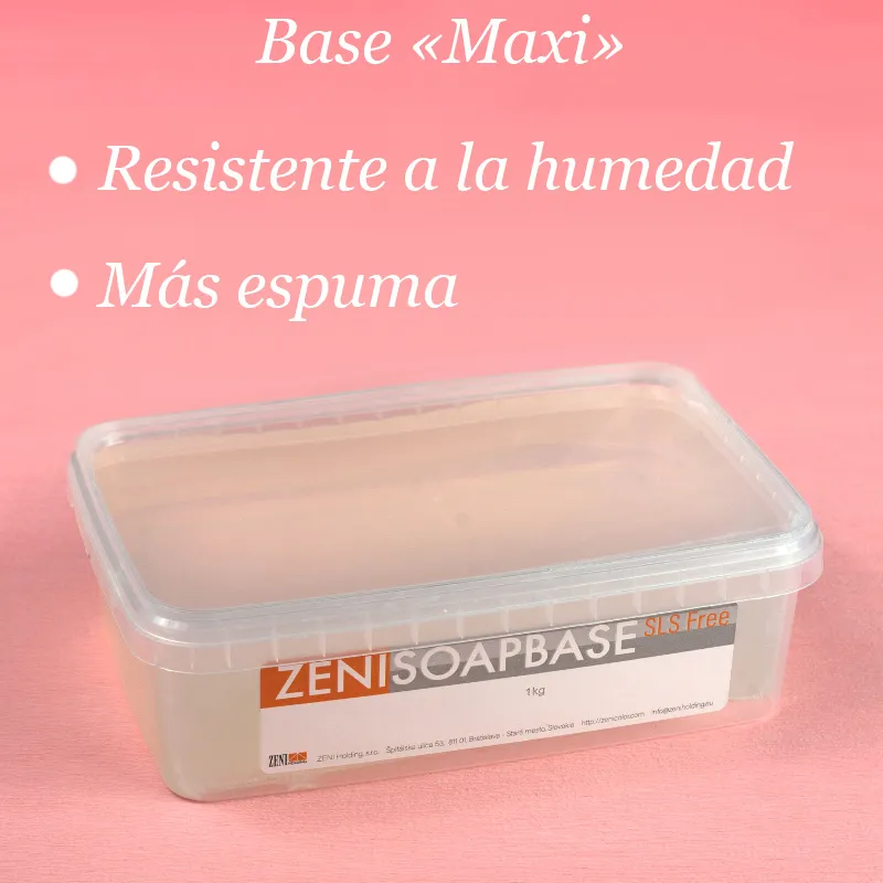 Base de sabonete transparente "Maxi" 1 kg SEM SLS