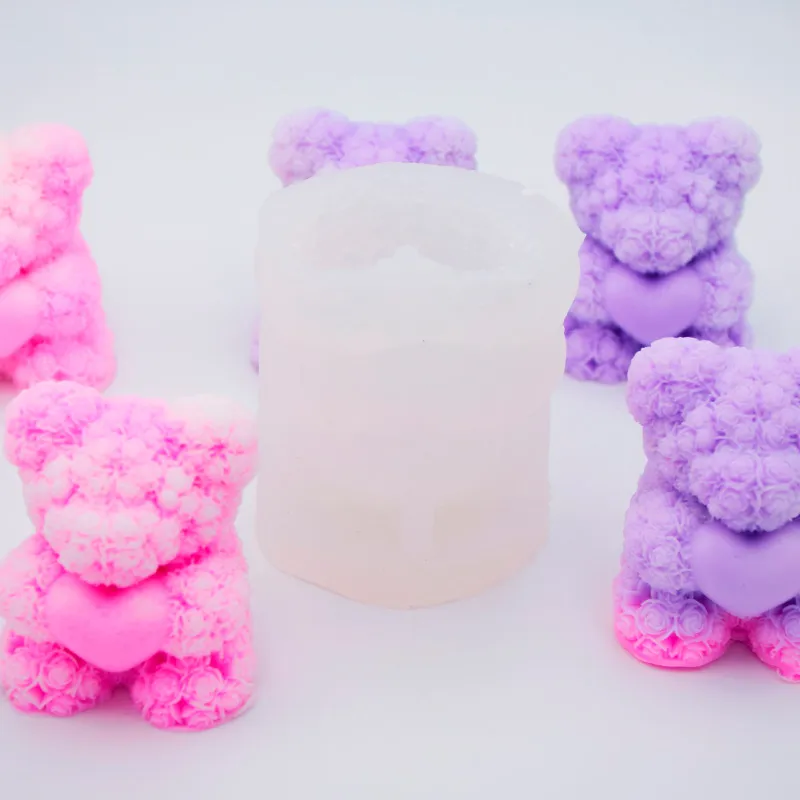 Molde Urso com Coração