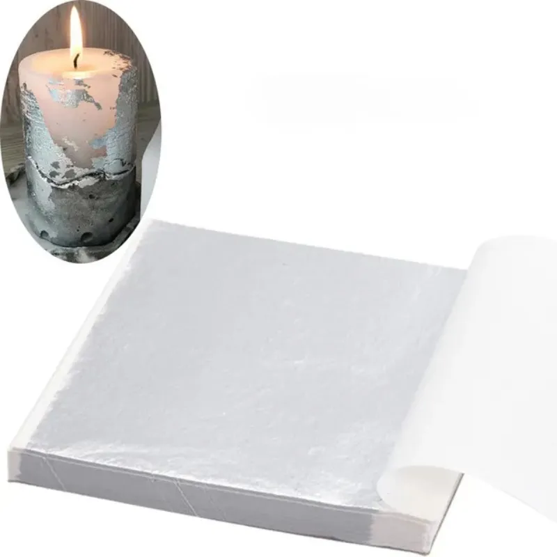 Folhas de Prata de Imitação