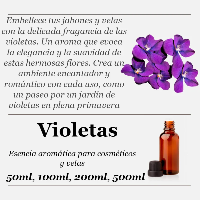 Violetas essência aromática